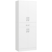 HOMCOM 71" Freestanding Kitchen Cabinet with Drawer, White