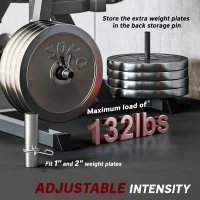 Soozier Seated Calf Raise Machine, Adjustable Leg Extension, and Curl Machine for Hip, Thigh and Lower Body Workout(m-7)