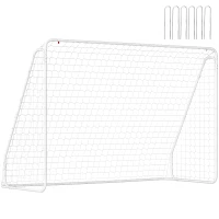 Soozier Soccer Goal, Soccer Net for Backyard, 10 x 4 ft, White(m-11)