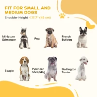 PawHut Free Standing Pet Gate, Foldable Dog Gates with 2 Support Feet, 4 Panels for Doorway Stairs, White(m-6)