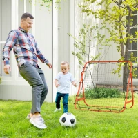 Soozier Volleyball Rebounder Net, Adjustable Soccer Rebounder, Baseball Volleyball Training Equipment Aid, Red(m-8)