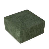 Compressed Sectional Ottoman Sofa with Space-Saving Reversible Design, Sleeper Sofa with Breathable Fabric, 33" L x 33" W x 17" H, Green(m-4)