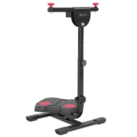 Soozier Foldable Ab Twister Board for Waist Trimming with LCD Display, Ab Workout Equipment for Women and Men, Red(m-1)