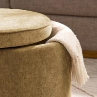 Ottoman Convertible Multi-Function Ottoman Table with Hidden Storage, Coffee Table Set for Living Room, 23.5" L x 23.5" W x 20" H, Dark yellow(m-6)