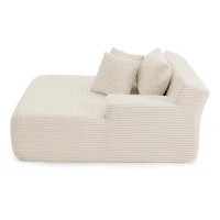 Modern Single Lazy Sofa Lounge Chair with High-Density Foam Fill, Sleeper Sofa Ideal for Living Room, 50" L x 65" W x 27.5" H, Beige(m-7)