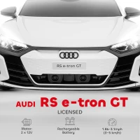 Aosom Licensed Audi RS e-tron GT 12V Ride On Car Truck for Kids, Electric Car Ride On Vehicle w/Parent Remote Control, Music, Lights, for Toddlers, White(m-4)
