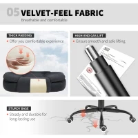 Vinsetto 7-Point Vibrating Massage Chair, Reclining Office Chair with Footrest, Reclining Back, Adjustable Height, Black(m-9)