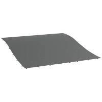Pergola Canopy Replacement, Pergola Shade Cover for 10' x 10' Pergola (Outsunny 84C-038 Series), Dark Gray(m-11)