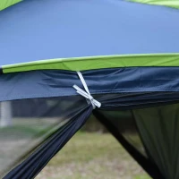 Outsunny 12’x12’x7’ 5-8 Persons Portable Outdoor Camping Tent Waterproof Shelter(m-10)