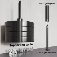 Soozier Weight Cable Pulley System for Home Gym with Universal Loading Pin for LAT Pull Down, Biceps Curl Workout(m-7)