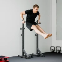 Soozier Adjustable Bench Press Rack, Multi-Function Squat Rack for Home Gym Strength Training, Black(m-8)