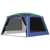 Outsunny 12’x12’x7’ 5-8 Persons Portable Outdoor Camping Tent Waterproof Shelter(m-11)