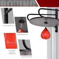 Soozier Wall-mounted Speed Bag Boxing Platform with Adjustable Height(m-4)