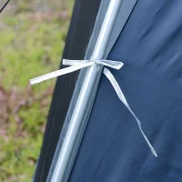 Outsunny 12’x12’x7’ 5-8 Persons Portable Outdoor Camping Tent Waterproof Shelter(m-9)