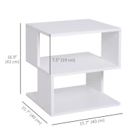 Light Nightstand - Slim Bedside Stand for Small Spaces(m-3)