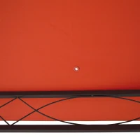 Outsunny 10' x 10' Square Gazebo Canopy Replacement UV Protected Top Cover Sun Shade Orange(m-10)