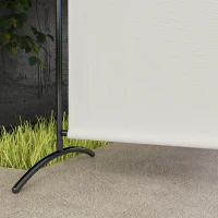 Outsunny Single Panel Room Divider, UV30+ Privacy Screen, Indoor Outdoor Privacy Panel with Stable Base, Beige(m-10)