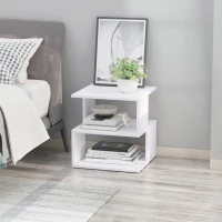 Light Nightstand - Slim Bedside Stand for Small Spaces(m-8)