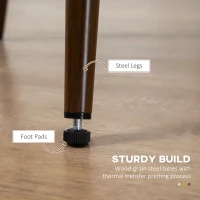 HOMCOM Upholstered Dining Chairs Set of 4, Velvet Accent Chair with Back and Wood-grain Steel Leg for Kitchen, Grey(m-6)