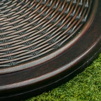 Outsunny 29LBS Offset Patio Umbrella Cement Base Stand Cantilever Parasol Holder Weight, Fits Φ1.4", Φ1.5", Φ1.9", Black(m-9)