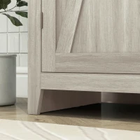 HOMCOM 72" Freestanding Storage Cabinet, Kitchen Pantry Cabinet with Doors and Shelves for Dining Room, Grey(m-10)