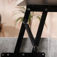 HOMCOM Lift Top Coffee Table with Hidden Storage Compartment Lift Tabletop Center Table for Living Room, Grey(m-10)