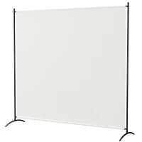Outsunny Single Panel Room Divider, UV30+ Privacy Screen, Indoor Outdoor Privacy Panel with Stable Base, Beige(m-2)