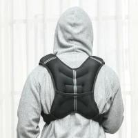 Soozier Skin-Friendly Body Weight Vest with Pocket, Black(m-2)