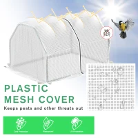 Outsunny 39" x 28" x 24" Portable Mini Greenhouse PE Grow House with Zipper Door Gardening Plant Cover Steel Frame(m-4)