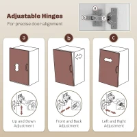 HOMCOM Sideboard Buffet Cabinet, Modern 40" Coffee Bar Cabinet with Wide Drawer, 3 Doors and 2 Adjustable Shelves, White(m-5)