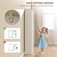 HOMCOM Modern Shoe Storage Cabinet with 4 Flip Drawers and Adjustable Shelves, Shoe Cabinet for 18-24 Pairs of Shoes, White(m-7)