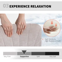 HOMCOM Criss Cross Chair with Wheels, Wide Office Chair with No Arms, Adjustable Height, Tilting for Home, Beige(m-6)