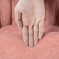 Vinsetto Massage Office Chair, Reclining Computer Chair with Adjustable Height and Footrest, Pink(m-10)