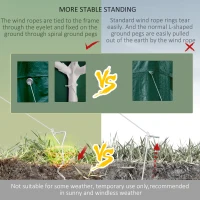 Outsunny 20&#39; x 10&#39; Outdoor Party Tent Gazebo Wedding Canopy with Removable Mesh Sidewalls, Green(m-6)