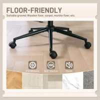 HOMCOM Criss Cross Chair with Flip-up Armrests, Wheels, Wide Office Chair with Adjustable Height, Tilting for Home, Grey(m-7)