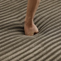 Right-Facing L-Shaped Modular Sectional Sofa with Spring-Supported Seats, Couch for Space-Saving Living, 112.5" L x 62.5" W x 28" H, Brown(m-8)