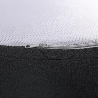 Curved Modular Sectional Sofa with Lambswool Fabric, One-Piece Foam, Compressed Lounge for Living Room, 104" L x 32.5" W x 27" H, Black(m-8)