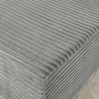 2-Seater Compressed Foam Lounge Sofa with Velvet Fabric and No Wood Frame, Loveseat Ideal for Bedroom, 83" L x 63" W x 25" H, Gray(m-6)