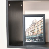 HOMCOM Wooden S Shape Bookcase 6 Shelves Storage Display Home Office Furniture(m-11)