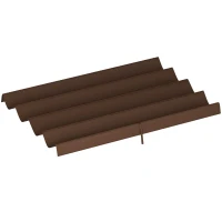 Outsunny 8' x 9.4' Retractable Pergola Canopy Replacement, Fit 7' x 10' Frame, UV30+ Pergola Cover Top Only, Coffee(m-2)