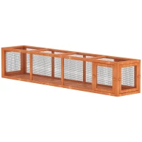 PawHut 79" Long Cat Tunnel, Cat shelter L- Shape with Extendable Design, Cat Enclosure for Indoor/Outdoor Use, Orange(m-2)