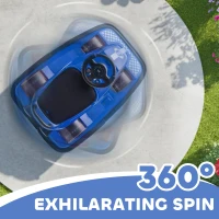 Qaba Bumper Car for Kids, 6V Battery Powered Bumping Car with 360 Degree Spin, Dual Motors, Music, for 3-8 Years, Blue(m-5)