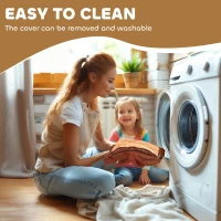 Qaba Electric Ride on Horse, Battery Powered Ride on Toy with Washable Cover and Quiet Wheels, Brown(m-7)