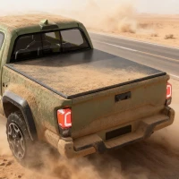 Outsunny 6.5ft Soft Tri-Fold Truck Bed Tonneau Cover for 6.4/6.5 ft Bed, Truck Bed Cover with Seal Strip, Black(m-10)