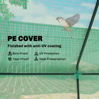 Outsunny Portable Mini Greenhouse with Mesh Windows for Indoor and Outdoor, 94.5" x 35.4" x 35.4", Green(m-4)