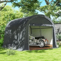 Outsunny 10' x 10' Outdoor Storage Tent, Heavy Duty and Waterproof Portable Shed for Bike, Motorcycle & Garden Tools(m-10)