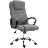 Vinsetto High Back Office Chair, Height Adjustable Computer Desk Chair with Swivel Wheels and Tilt Function, Dark Grey(m-2)