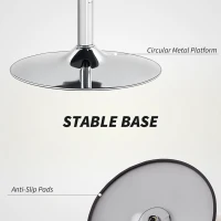 HOMCOM Swivel Office Chair, Velvet Desk Chair with Wide Bucket Seat, Butterfly Back, Tilt Function and Round Base, Cream White(m-9)