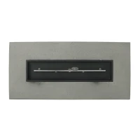 50000 BTU Propane Fire Pit Table with Tank Holder and Durable Iron Frame, Modern Stove for Outdoors, 56'' L x 26.5'' W x 15'' H, Light Gray(m-10)