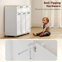 HOMCOM Sideboard Buffet Cabinet, Modern 40" Coffee Bar Cabinet with Wide Drawer, 3 Doors and 2 Adjustable Shelves, White(m-6)